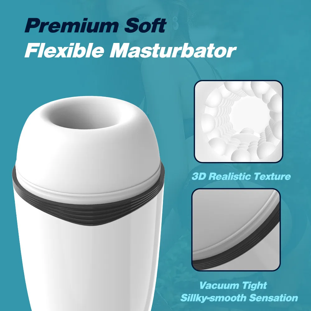 Male Masturbator Automatic Cup Blowjob Sucking Sex Machine Suction Blowjob Vagina Masturbation Pussy Vibrator Sex Toys for Men