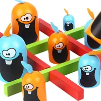 Desktop Game Toys 2 Players Tic-Tac Toe Big Eat-Small Game Parent-Child Interactive Competition Party Funny Games 1