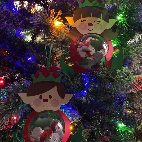 A detailed metal gingerbread cutting die designed for Christmas tree ornaments, candy holders, and festive scrapbook or craft decorations. 09
