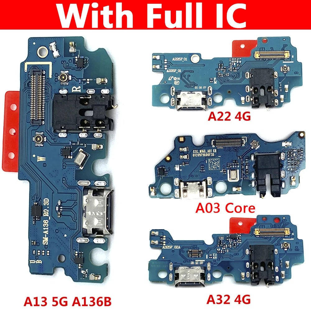 

20Pcs/Lot, USB Charging Port Dock Connector Board For Samsung A13 A32 A22 4G 5G A135F A136F A225F A22 Cahrging Plate Flex Cable