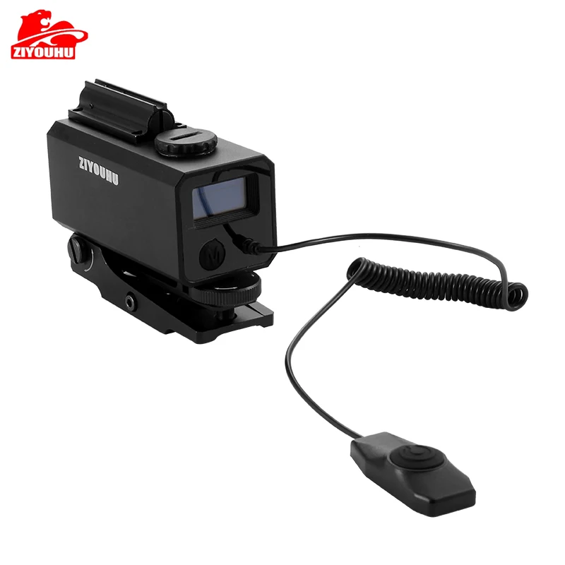 Mini Laser Rangefinder with Red Dot for Hunting Distance Angle Speed Measurement Tactical Scope Mounted Range Finder 1200m laser rangefinder red dot sight