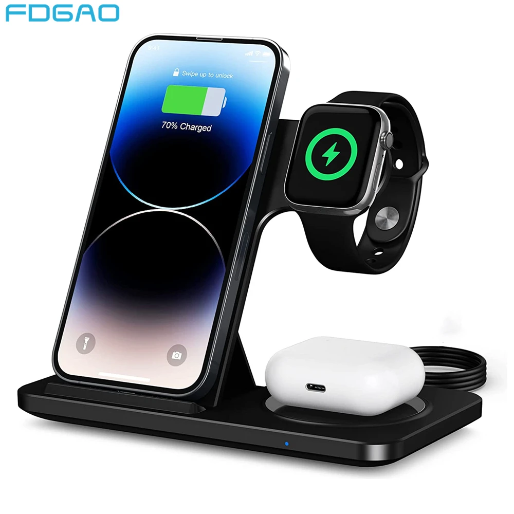 3 1 Charging Station Apple Charger | Charging Station Iphone Watch - 3 1  Wireless - Aliexpress