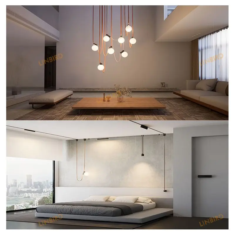Cloth Rope Lighting Internal Copper Wire Woven Lamp Creative Designer ...