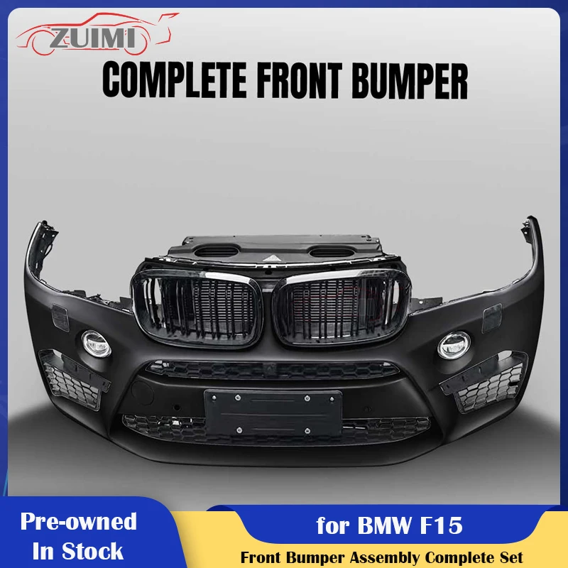 

Factory Pre-owned Front Bumper Assembly Body Kit Black Grey White PP Material Bumpers for BMW F15