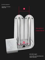 Навесной замок, объемная противоугонная дверь, бытовой дверной замок, дверь общежития, замок для студенческого шкафа, водонепроницаемый, антикоррозийный, анти-подлесной, уличный замок — изображение 3