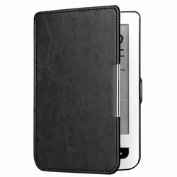 Elegant Leather E - Reader Cover with Magnetic Buckle - 622 623 (Black)