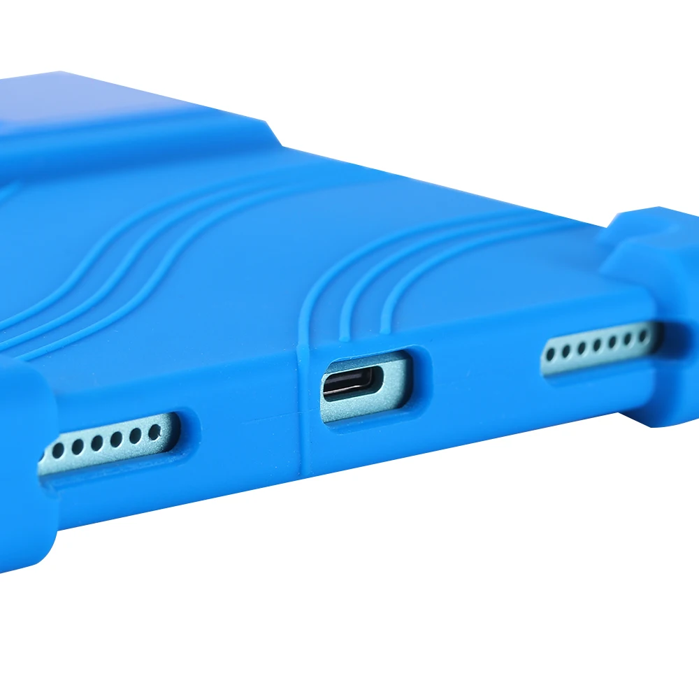 Durable Shockproof Tablet Case with Rear Kickstand and Soft Silicone Protection
