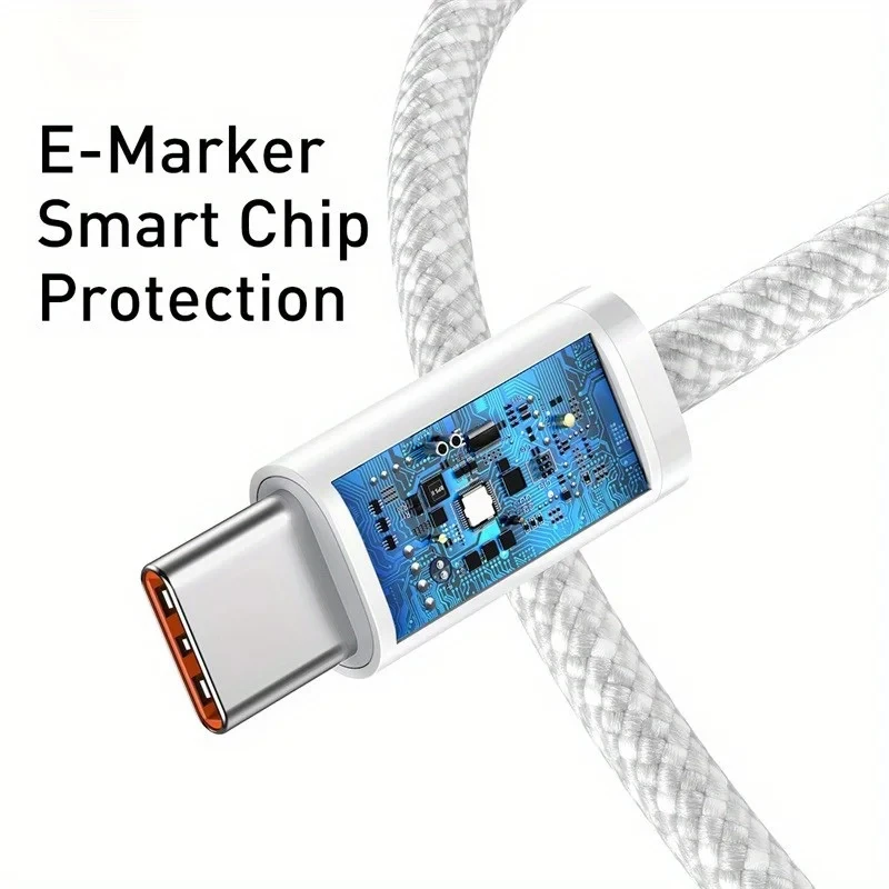 1m/1.5m/2m 내구성 강한 편조 66W USB C to C 고속 충전 케이블 (아이폰 16/15/15 Pro/15 Pro Max/15 Plus, 삼성 호환)