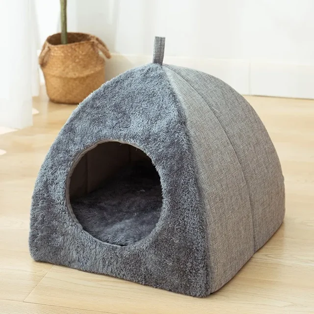 New Triangle Cat Nest Closed Cat House Pet Nest Warm and Thickened Deep Sleep Dog Nest Pet Supplies New Triangle Cat Nest Closed Cat House Pet Nest Warm and Thickened Deep Sleep Dog Nest Pet Supplies