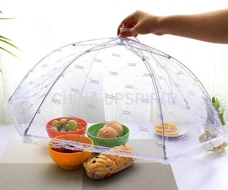 Mesh Portable Household Vegetable Cover Mosquito Proof Rice Cover Food Cover Kitchen Supplies Household Products Food Cover