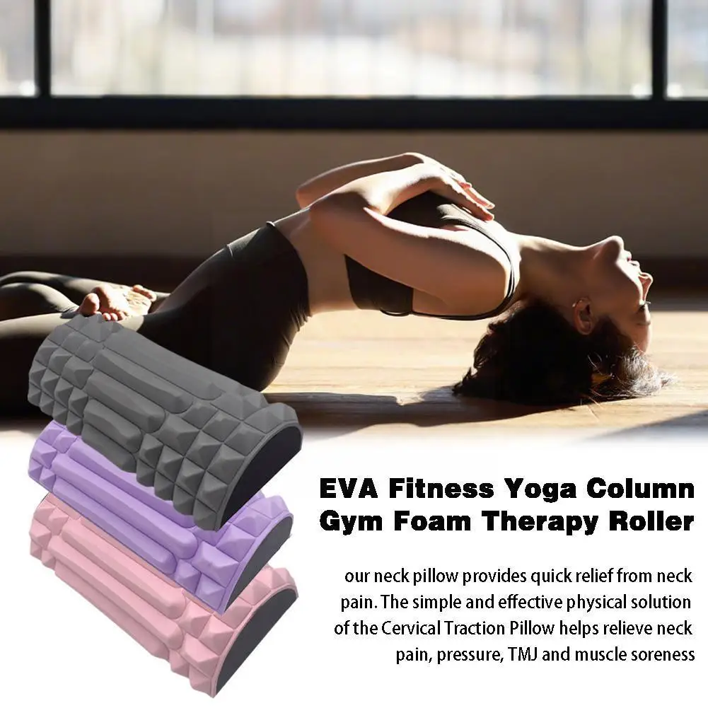 

Yoga Column Foam Roller Pilates Eva Foam Roller Massage Gym Fitness Muscle Pilates 2023 Yoga Roller Ne Sports Tissue Access T7Y8