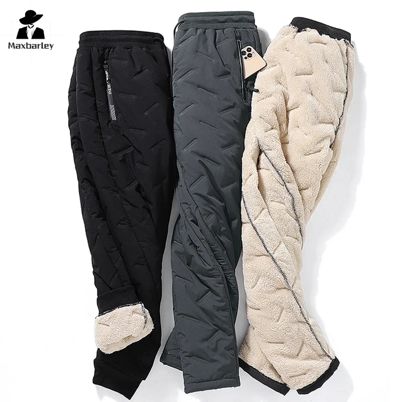 Men Winter Pants Casual Joggers Sportwear Down Cotton Trousers 8xl casual pants