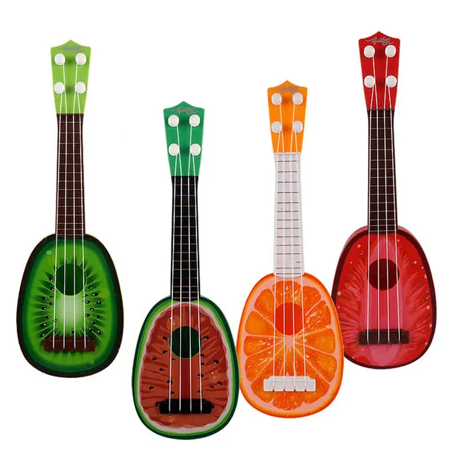 Dropshipping Kid Mini Fruit Shape Guitar Ukulele Guitar Toy Musical Instrument Baby Educational Toys For Beginner 5