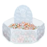 Ball Pit, Baby Pop-up Ball Pit Pool for Kids Toddlers Pets Play Tent with Hoop Indoor Outdoor Boys Girls(ball no include) 1