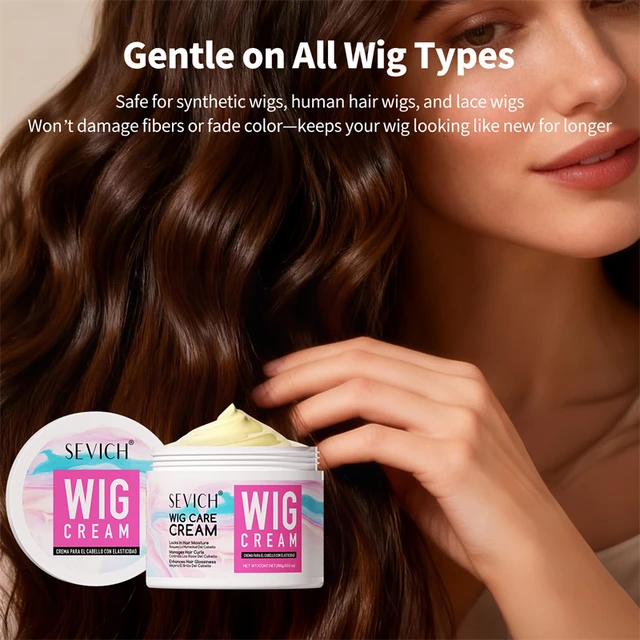 2025 Wig Care Cream For Black Women Keratin Wig Styling Cream Moisturizing Shiny Repair Frizz Damaged Wig Oil Wig Care 100g