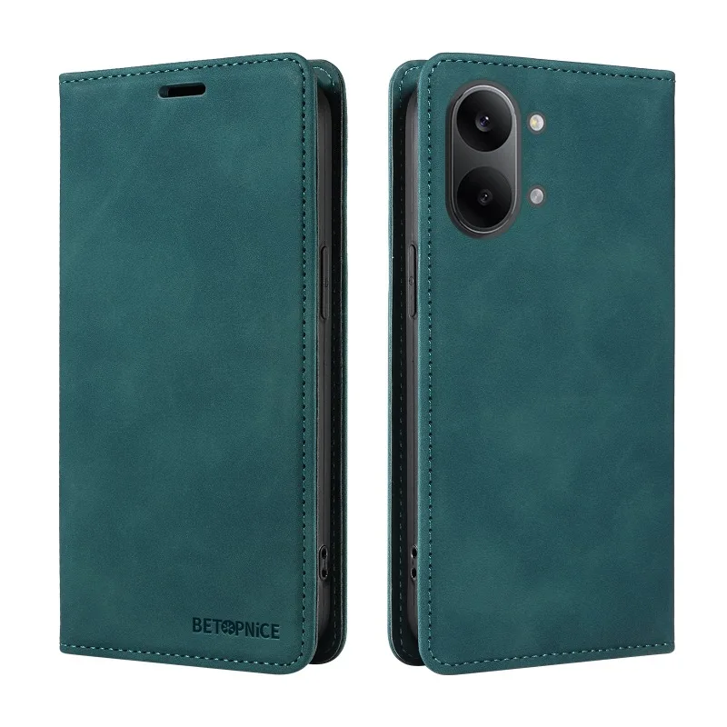 RFID Leather Flip Phone Case - Premium Book Cover