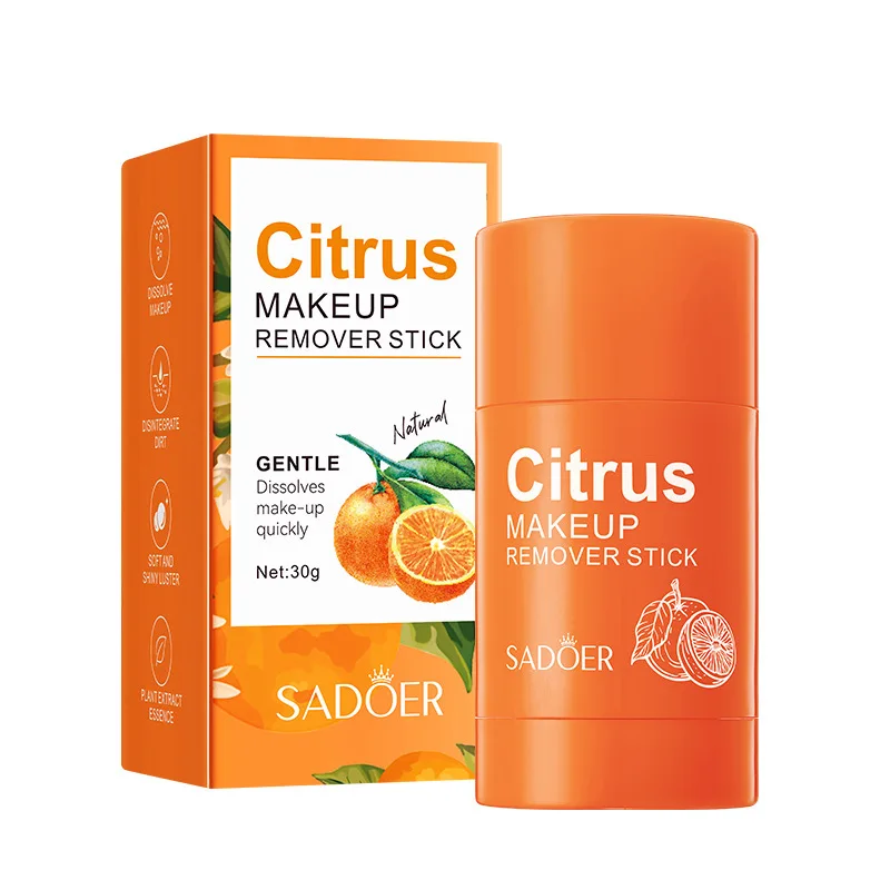 Citrus Portable Makeup Remover Stick Deep Cleansing Balm Gel Cream Stick Remover Lip makeup Cosmetics Moisturizing skin Korean 4