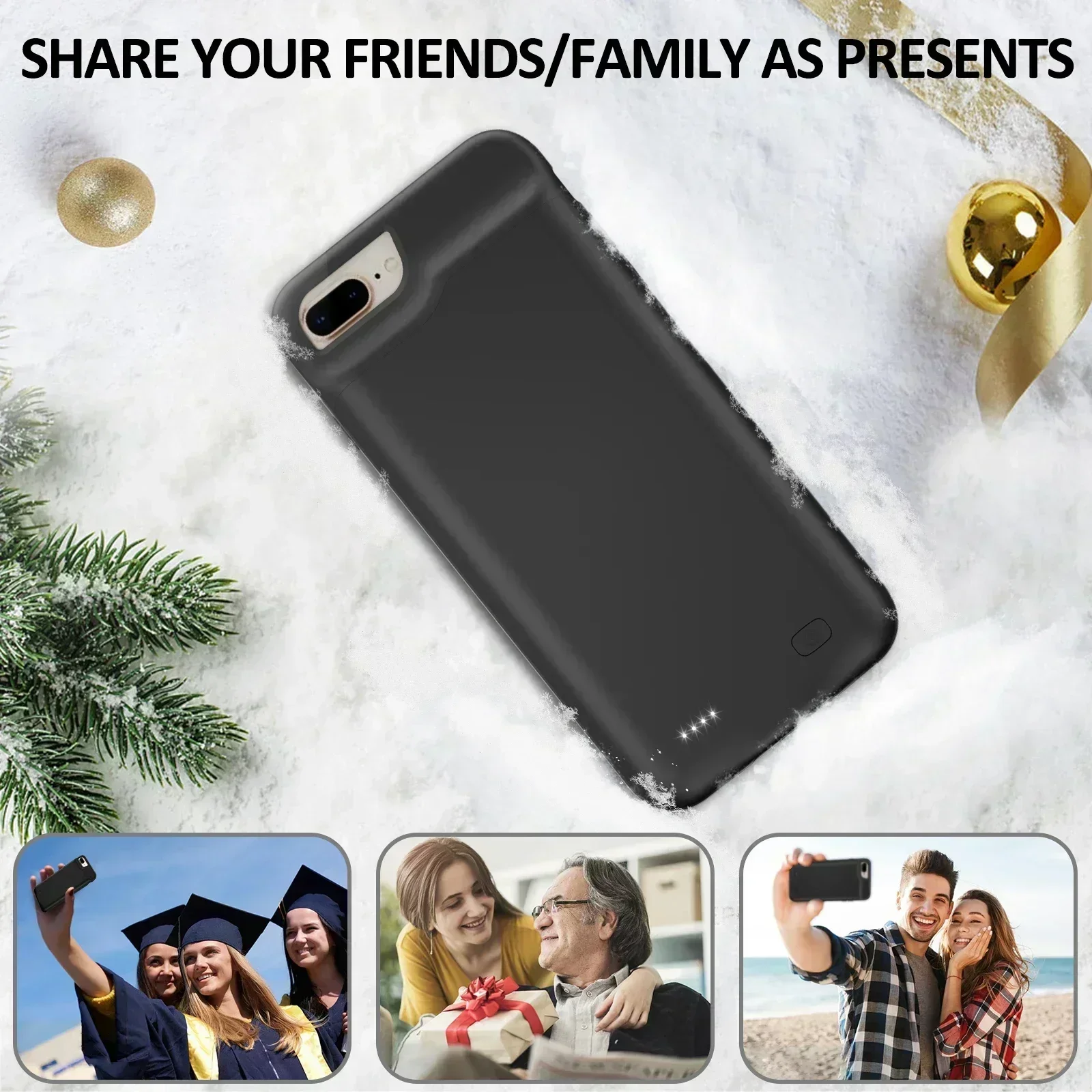 제이오웨이드 10000mAh 실리콘 배터리 케이스 아이폰 6 플러스 6s 7 8 플러스 5.5인치 충전기 보조배터리 아이폰 7 플러스 호환