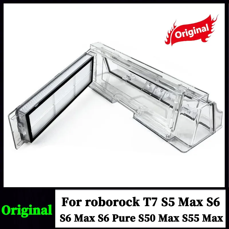 Caixa De Aspirador De Pó Para Xiaomi Roborock , S5 S50 S51 S52 S55 S6 T6 Poeira Robô Acessórios