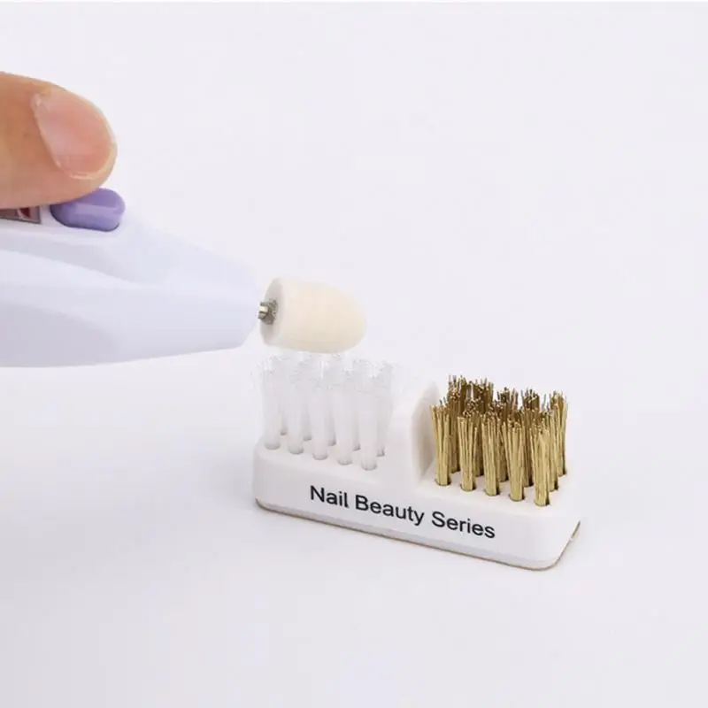 

Manicure Cutter Nail Drill Bit Cleaning Brush Copper Wire Remove Dust Clean Soft Hard Drill Grinding Head Cleaner Tools