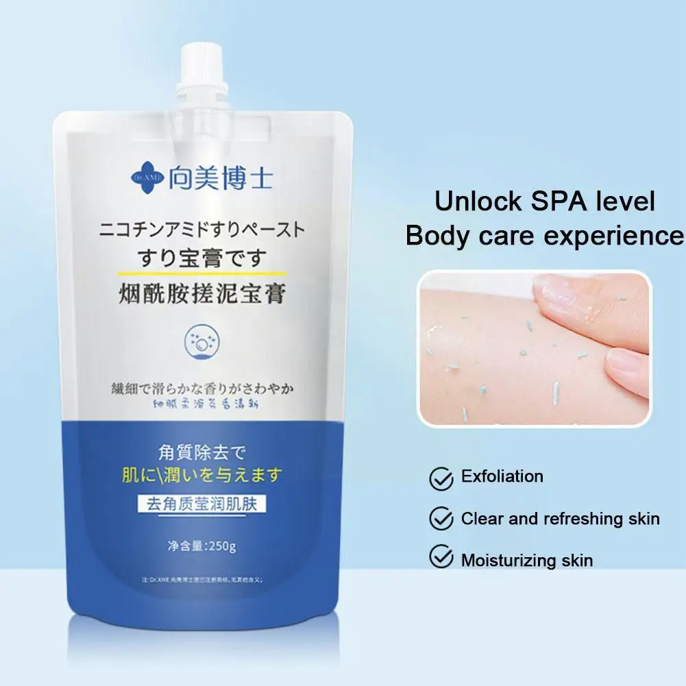 

250g Rubbing Mud Cream Mud Rubbing Mud Gel Exfoliating Whitening Brightens Skin Dullness For Skin Rubbing Mud Gel Body Milk F9X7