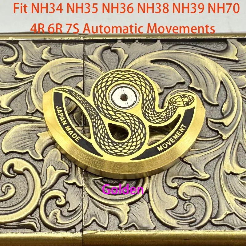 Customized Automatic Hammer Rose Gold Black Blue Silver Gold Watch Rotor Parts