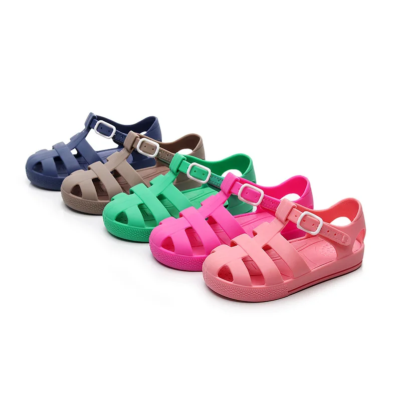 Kids Children Sandals New Mini Brazil Roman Flox Jelly Shoes Boys Girls Hollow Breathable