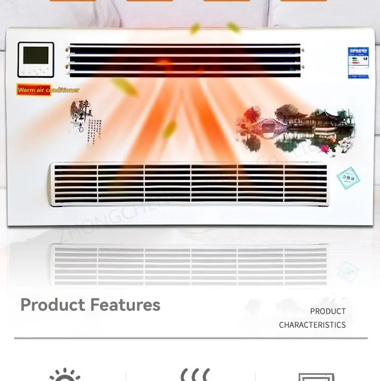 Water Air Conditioning Wall Mounted Water Heating Air Conditioning Fan Coil Radi