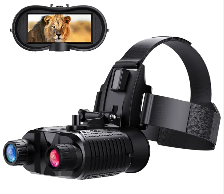 

NV8160 4X Digital Night Vision Device with Head Mount 12MP Binoculars Scope for Security Observing
