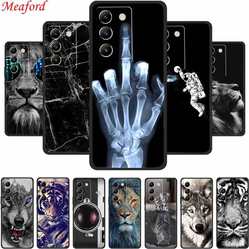 Black Silicone Soft Phone Case - Durable and Stylish Back Cover  Bag