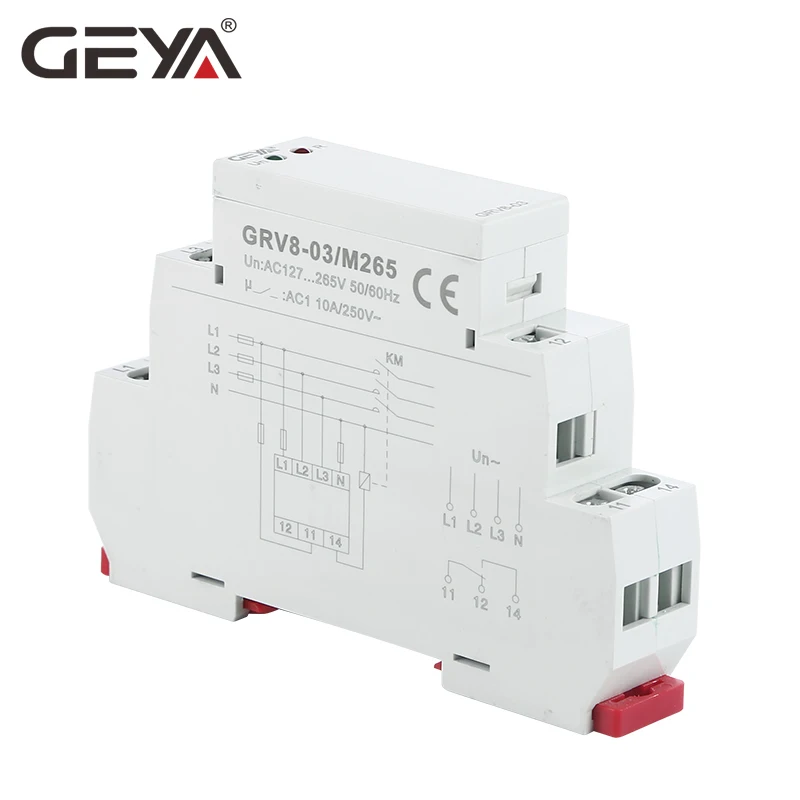 Phase Failure Protection 10A GRV8-03 M460 3 Phase Voltage Monitoring Relay 