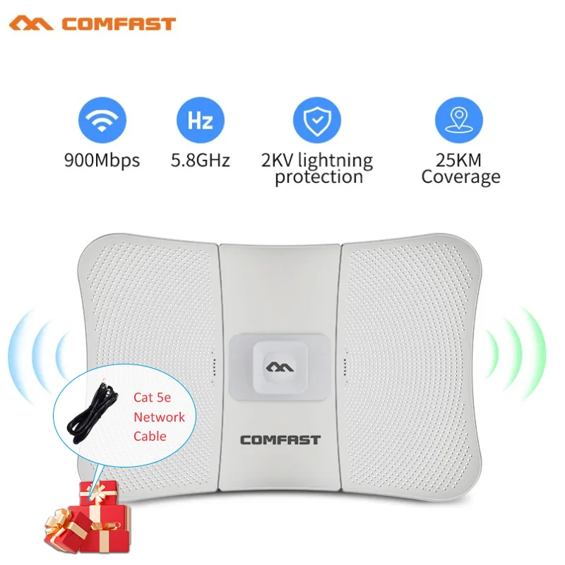 Comfast 2.4GHz Long Range Ptp/Ptmp Outdoor CPE Wireless Bridge for CCTV  Camera - China Outdoor CPE, Wireless CPE