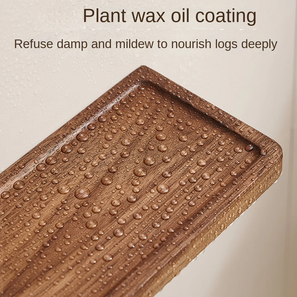 Wall Mounted Toilet Roll Holder，Bathroom Bedroom Paper Towel Holder，wood bathroom storage shelf bathroom decoration accessories 3