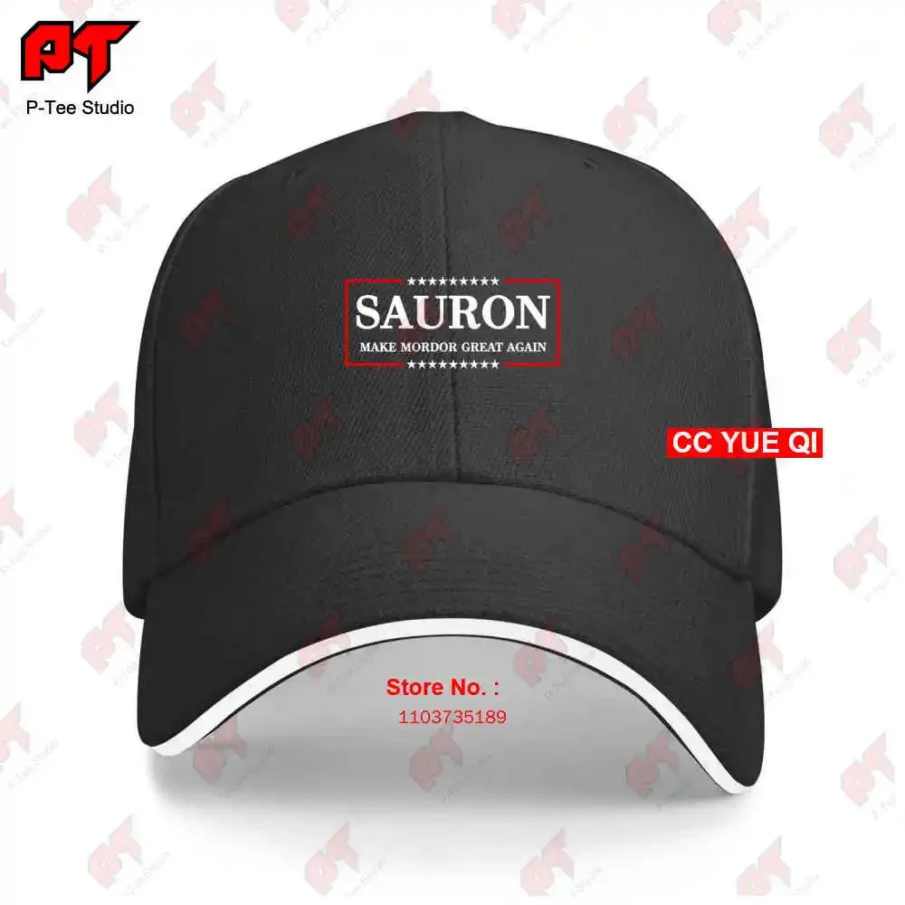Sauron Make Mordor Great Again Trump Maga Parody Lotr Middle Earth Baseball Caps Truck Cap 7TQM