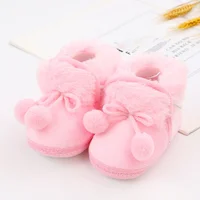 Winter Snow Baby Boots Newborn Warm Red Booties Soft Sole First Walkers Shoes for Baby Girls Boys Infant Shoes Toddler 2