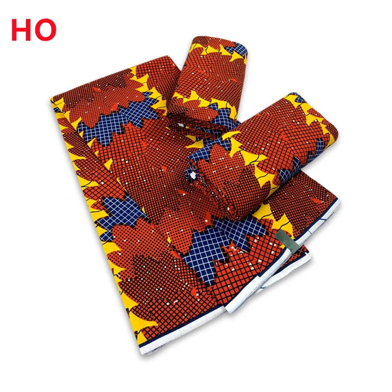 Wax Print Fabric Latest African Wax Prints Fabric Guaranteed Veritable Real Wax Ankara 6Yards African 100% Cotton Fabric For Party Dress