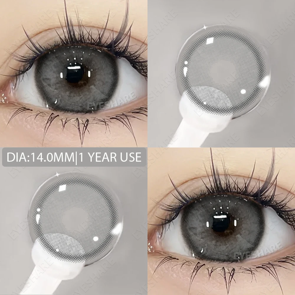 EYESHARE 1 Paar graue Kontaktlinsen für Augen, farbige Linsen, graue Linsen, natürliche bunte Kontaktlinsen, jährliche Verwendung – Detail 26