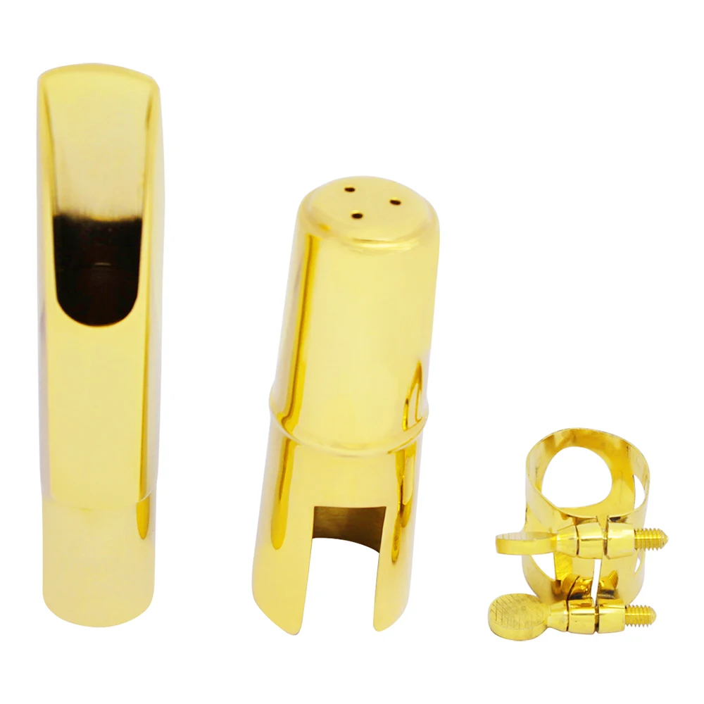 

Professional Tenor Saxophone Metal Mouthpiece Set Saxophone Metal Mouth Protector Woodwind Instrument Maintenance Accessories