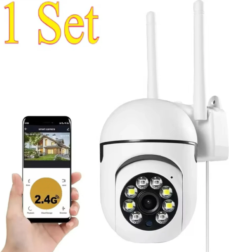 Telecamera PTZ di sorveglianza di sicurezza wireless IP Wifi da 8 MP Telecamere con zoom 4X Monitoraggio audio bidirezionale Cam a colori notturne HD
