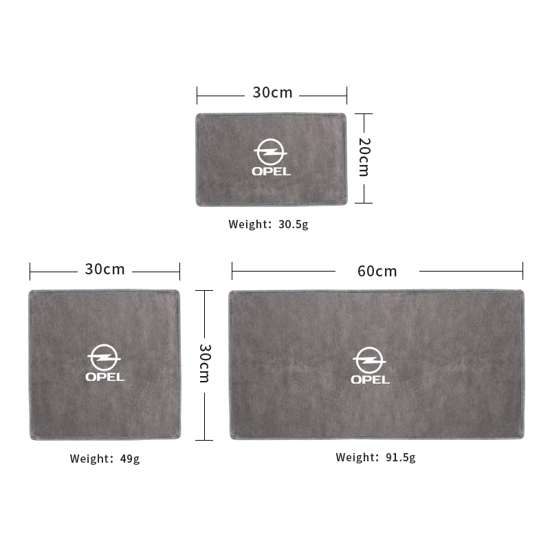 Car Wash Towel Microfiber Cleaning Drying Cloth For Opel Corsa Astra Insignia Vectra Zafira Meriva Mokka Grandland Vivaro Antara