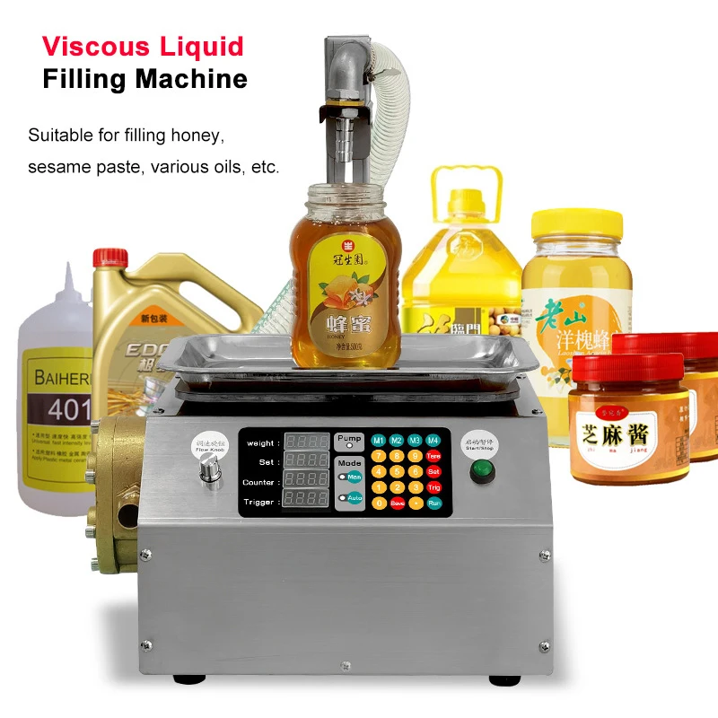 

2022 новая модель электрической машины для розлива пасты, Шестеренчатый насос для заполнения медом, автоматическое заполнение медом