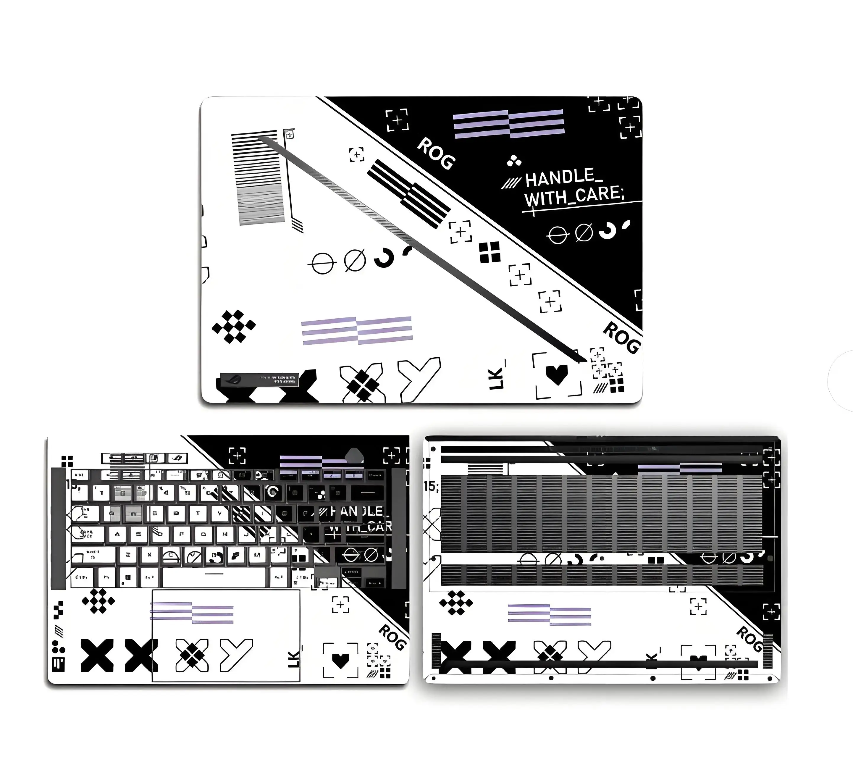 ASUS ROG Flow X16 GV601 X13 GV301 GV302 G15 GA503 G16 GU605 GU603G14 GA401 GA402 GA403 GU604 GZ301 GZ302용 미리 자른 스티커