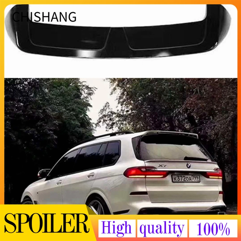 

For Bmw X7 G07 2019 2020 Year Look ABS Plastic White Black Color Rear Roof Trunk Spoiler Wing Car Styling