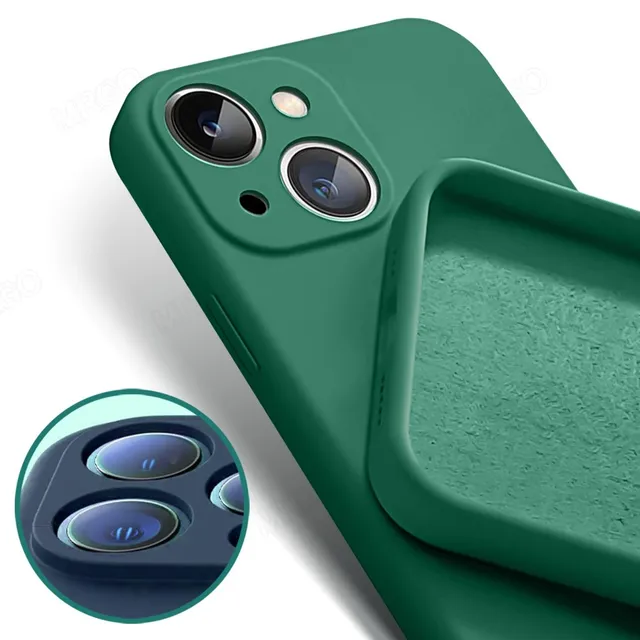 Square Liquid Silicone iPhone Case: Various Models