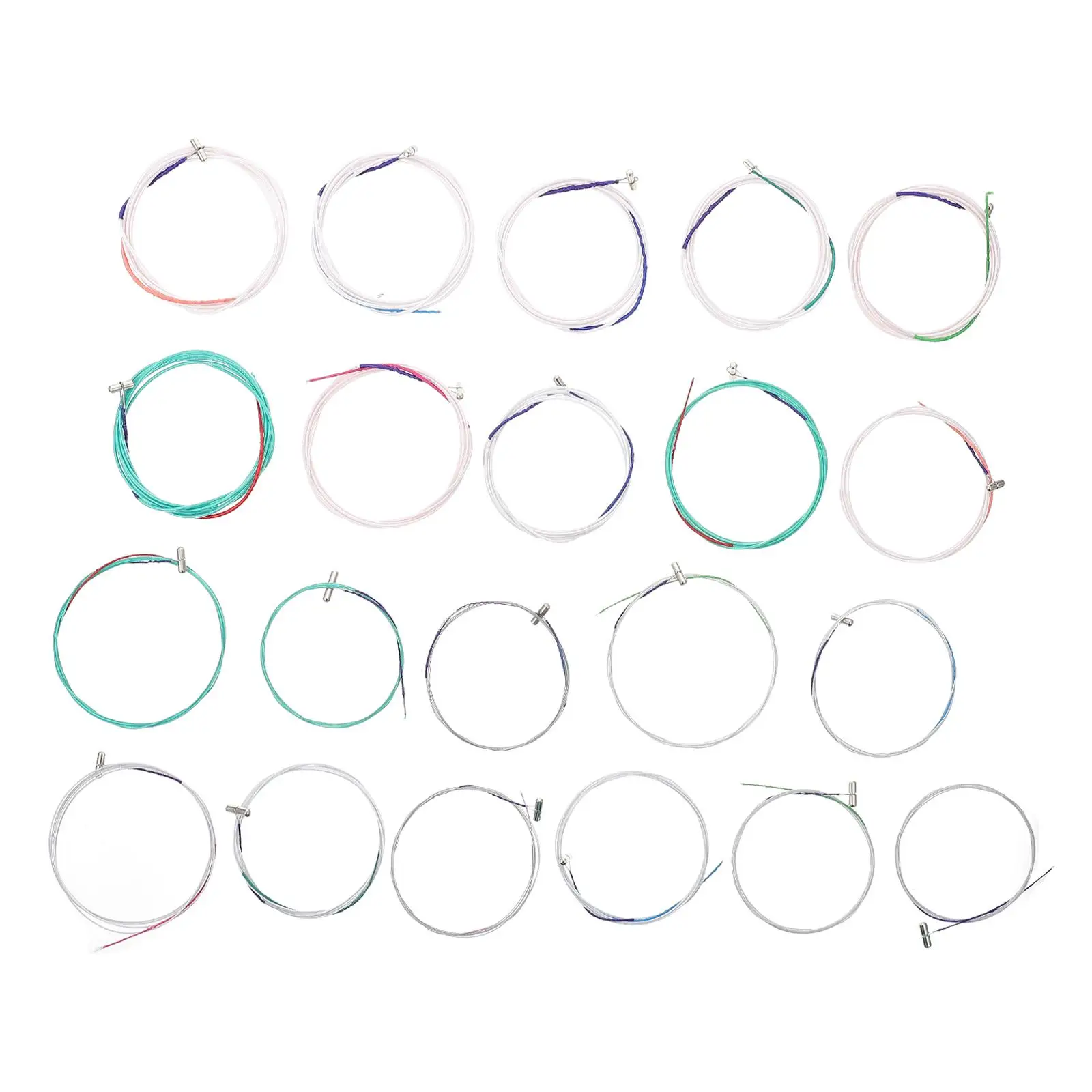 21 Pcs Strong Durable Guzheng Strings Mini Zither Musical Instrument Parts Useful Strings Set For Accessories Practical Cord