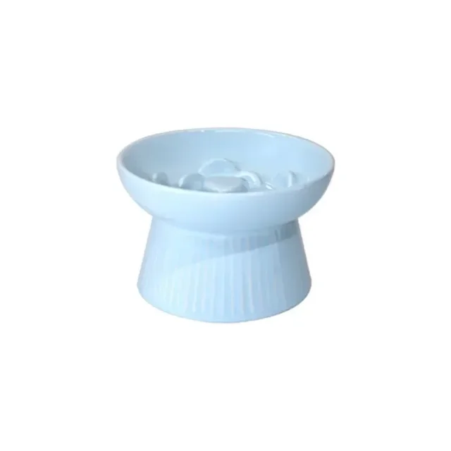 Cats Cat Anti-choking Feed Dogs Food Pet Slow Bowls Ceramic Elevated Small Feeders Anti-gulping Eating Puppy Bowl Supplies 6