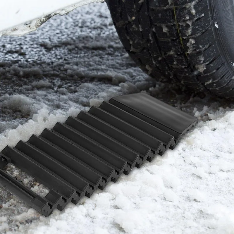 Car Wheel AntiSkid Pad,NonSlip Emergency Tire Traction Mat Plate for Snow Mud Ice Sand Universal,Portable Non-Slip & Sturdy