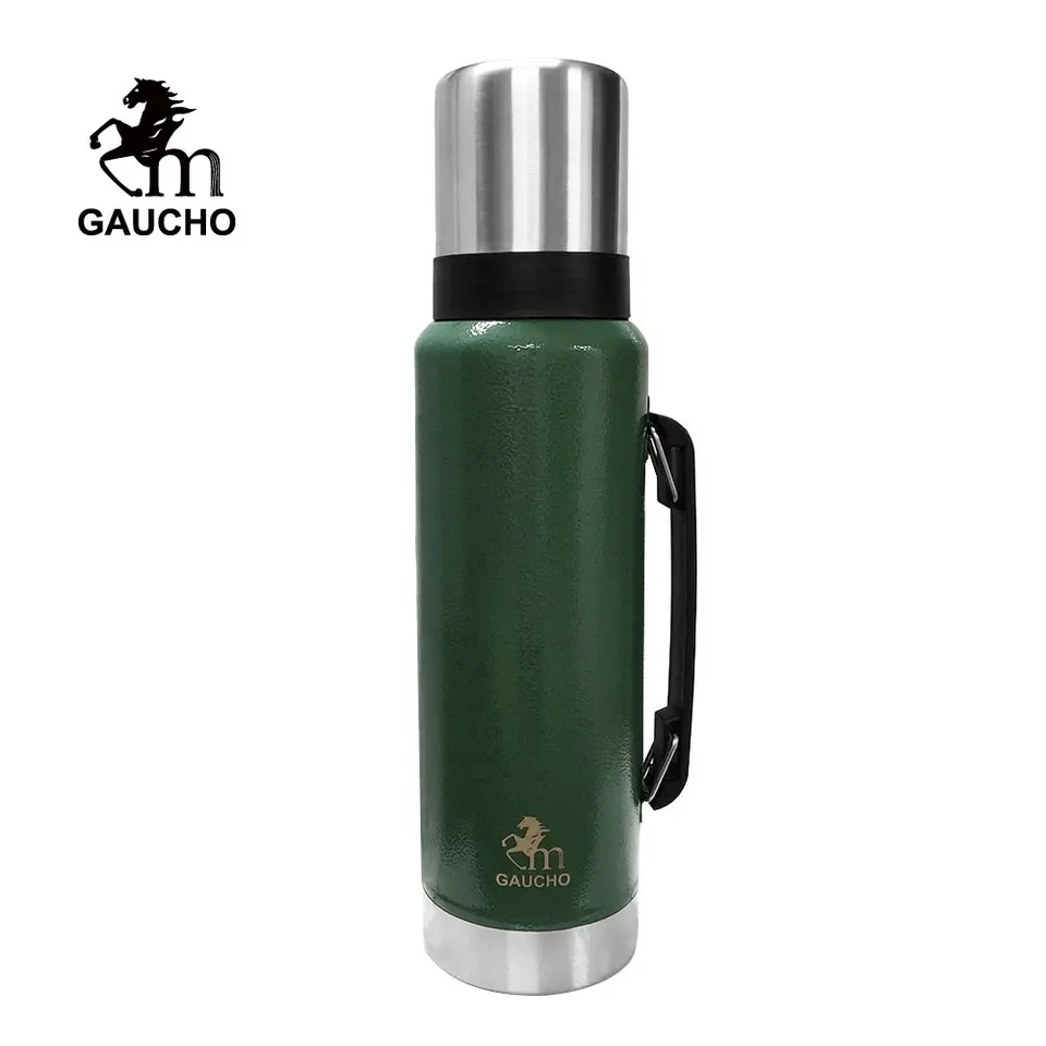 1 PC/Lot Gaucho Stainless Vacuum Flask Yerba Mate Thermos With Beak 1.2 L  Heat Insulated