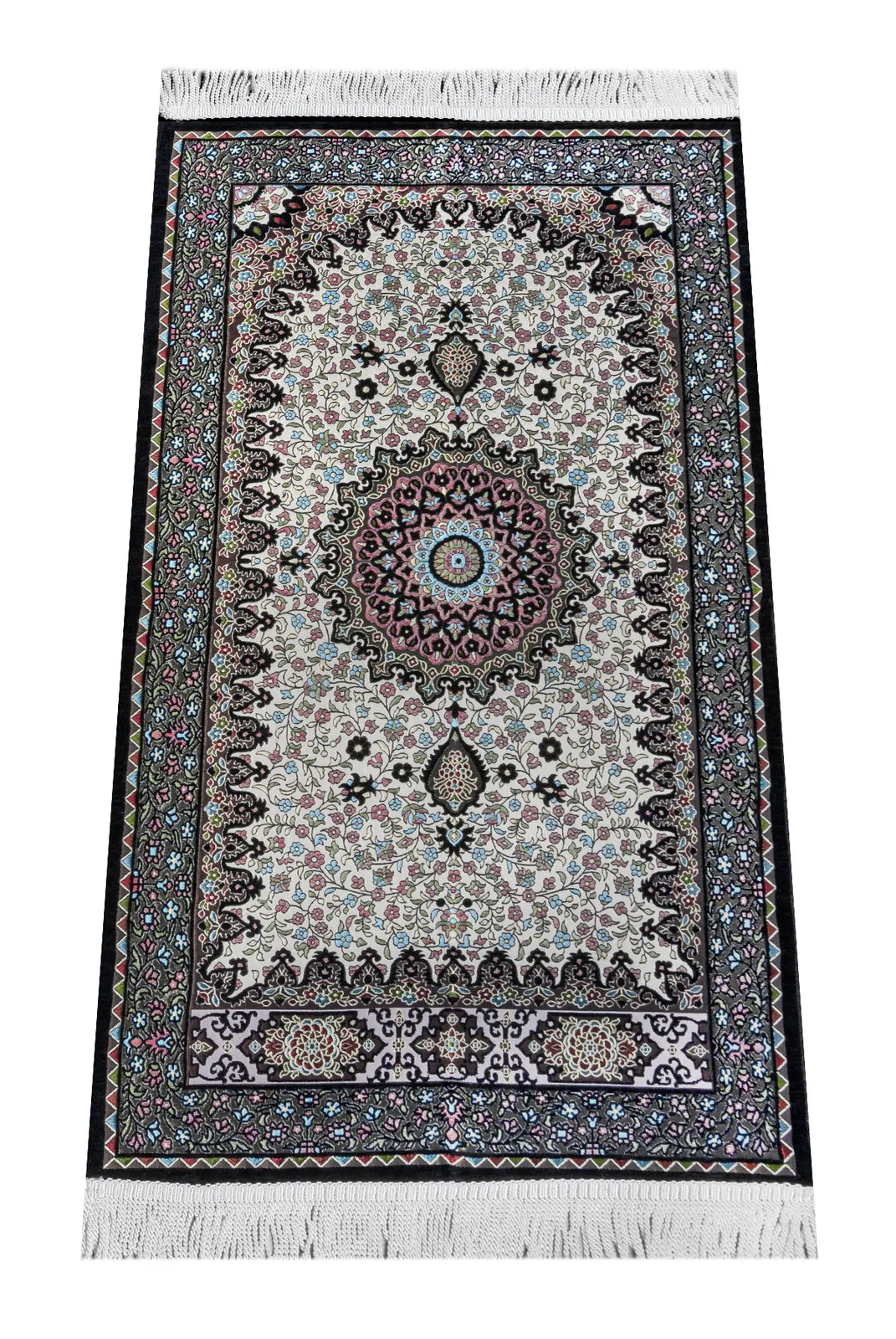 

Authentic Ultra Luxe Chenille Prayer Rug Black Muslim Islam Sheet Prayer Mat Holy Quraan Islamic Mats