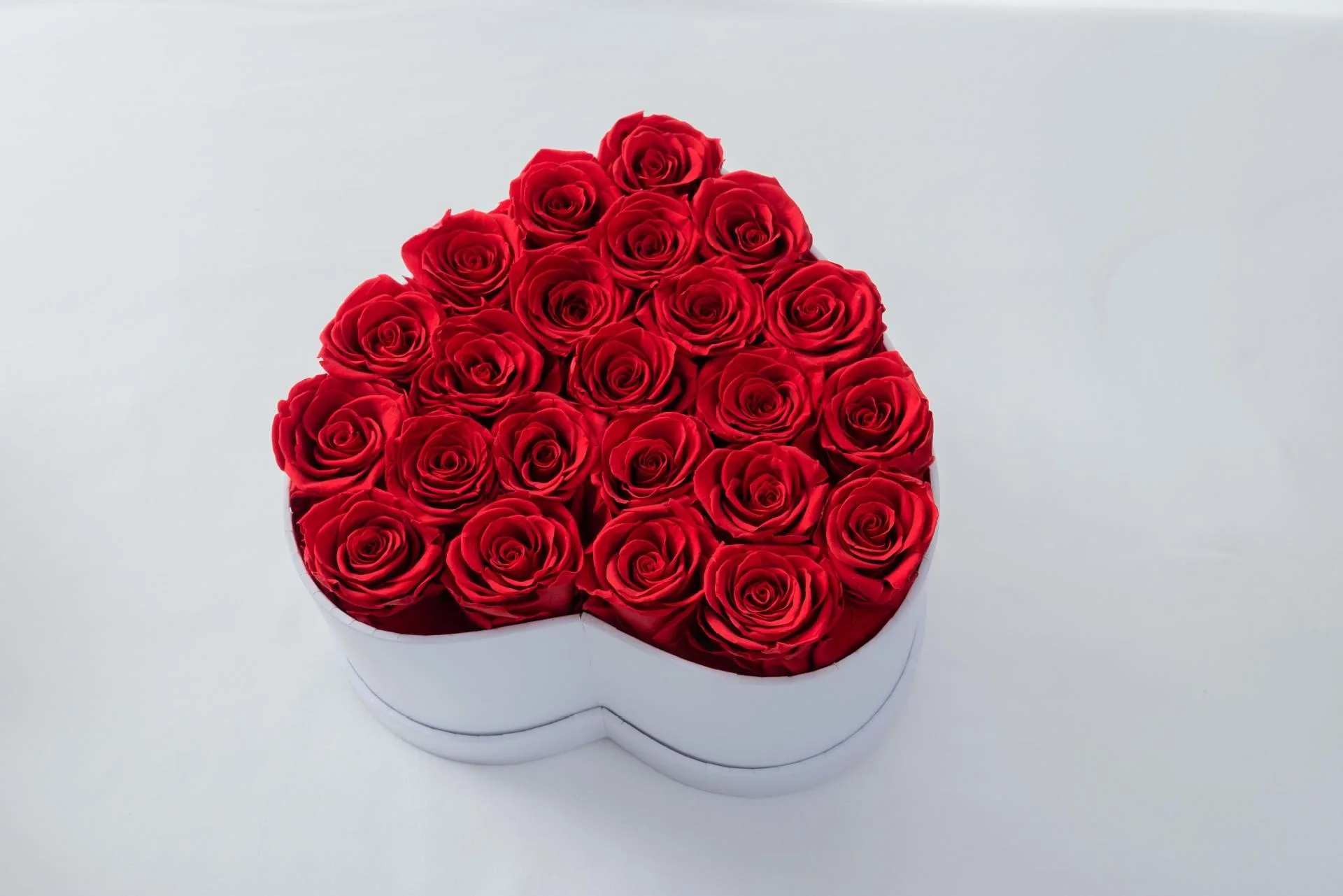 Yiomxhi Rosa Conservata, Rosa Eterna Artificiale in Scatola Regalo per Mamma Donne Lei, Fiori Stabilizzata per San Valentino, Festa della Mamma, Natale, Compleanno, Anniversario (Rosso